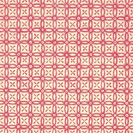 Red Geometric Flower Wheel Print Italian Paper ~ Carta Varese Italy